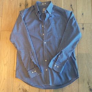 Peter Millar Navy Cotton Nanoluxe Button Down